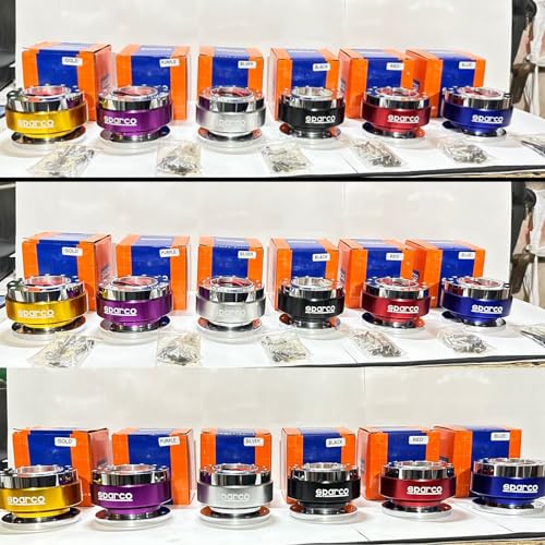 Image of SPARCO Universal Steering Wheel Ball Quick Release Boss Kit Hub Lock Joint Quick Release Hub Steering (Purple-SPARCO Quick Release Boss Kit Hub)