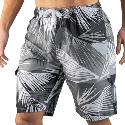 Image of Kanu Surf Men's Big Viper Extended Size Stripe Swim Trunk