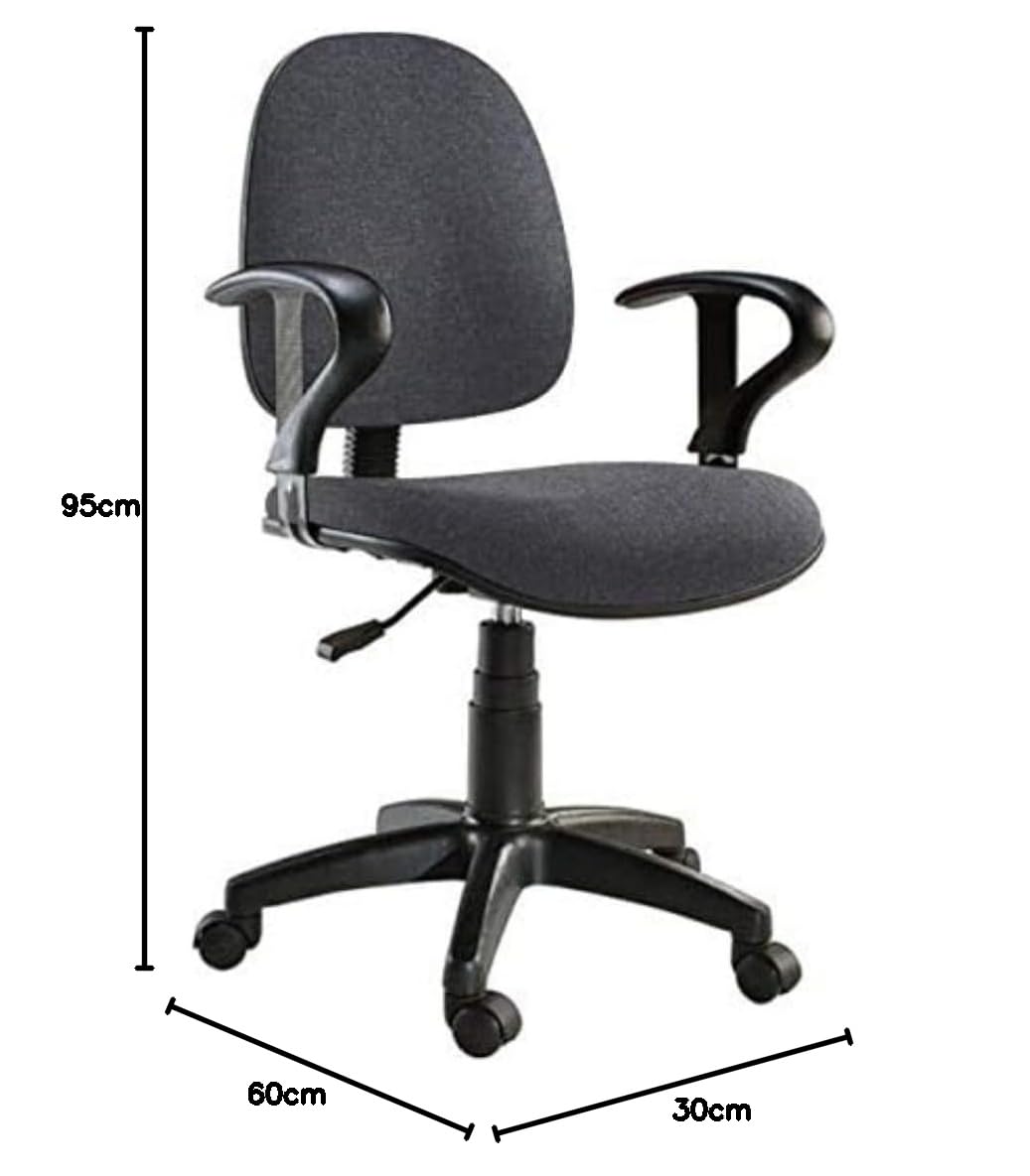 Techly Chaise de Bureau Grise