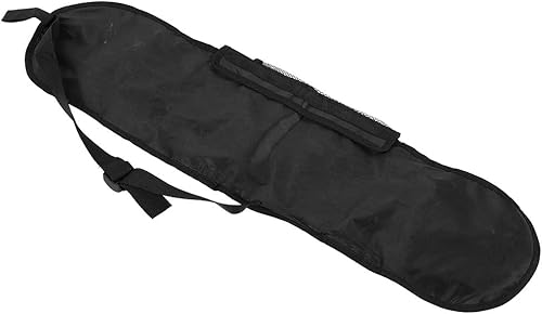 Alomejor Mochila para monopatín, plegable, ajustable, bolsa de hombro para patineta, bolsa de transporte de longboard