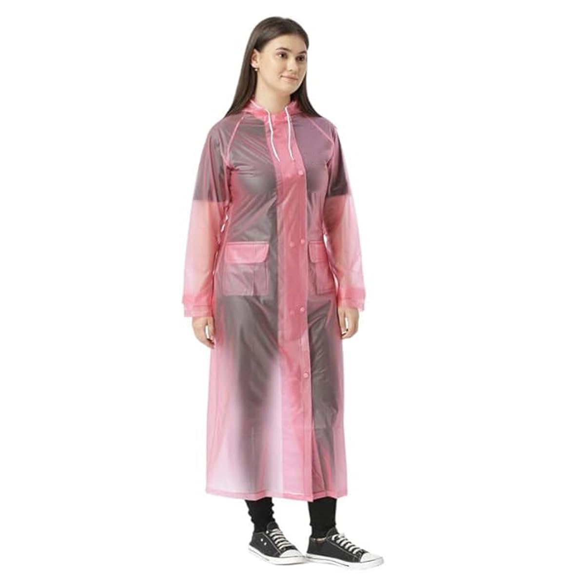 nx Long Raincoat for Women 100% Waterproof 3 Years Warranty Standard Length Hooded in 4 Colors-image-22