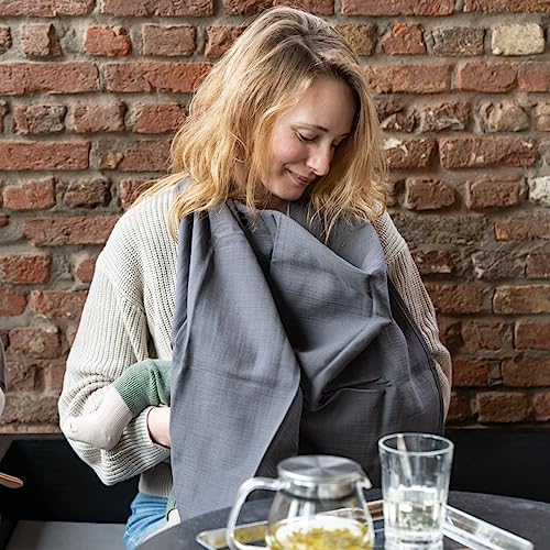 Cape d'allaitement Tetra Grey Doomoo Basics contre les regards indiscrets - 5