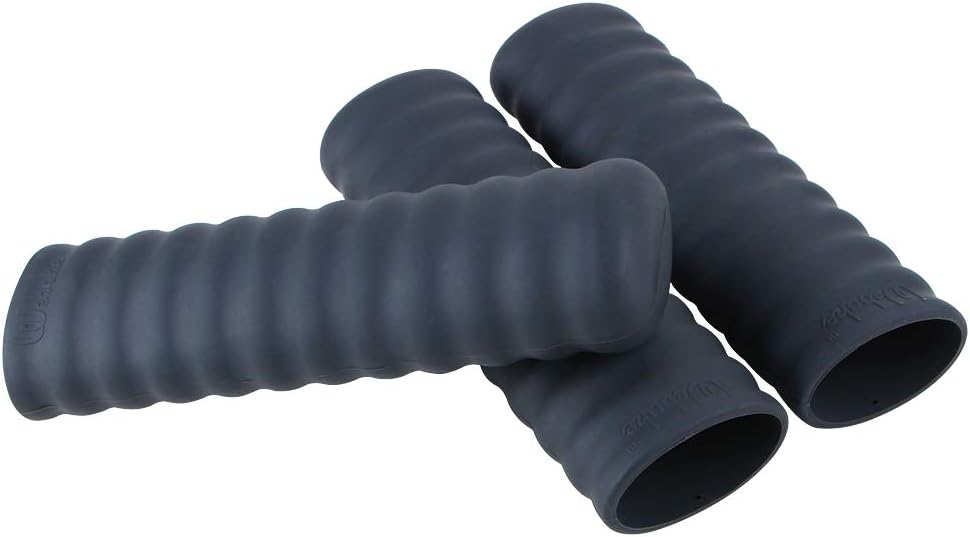 Webake Silicone Hot Handle Cover Holder Sleeve for Small Cast Iron Skillet Pot Pan Handle Covers 3 Pack (Black)