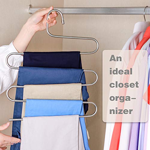 Cintre pantalon gain de place multi-usage pour cravate et robes - 6