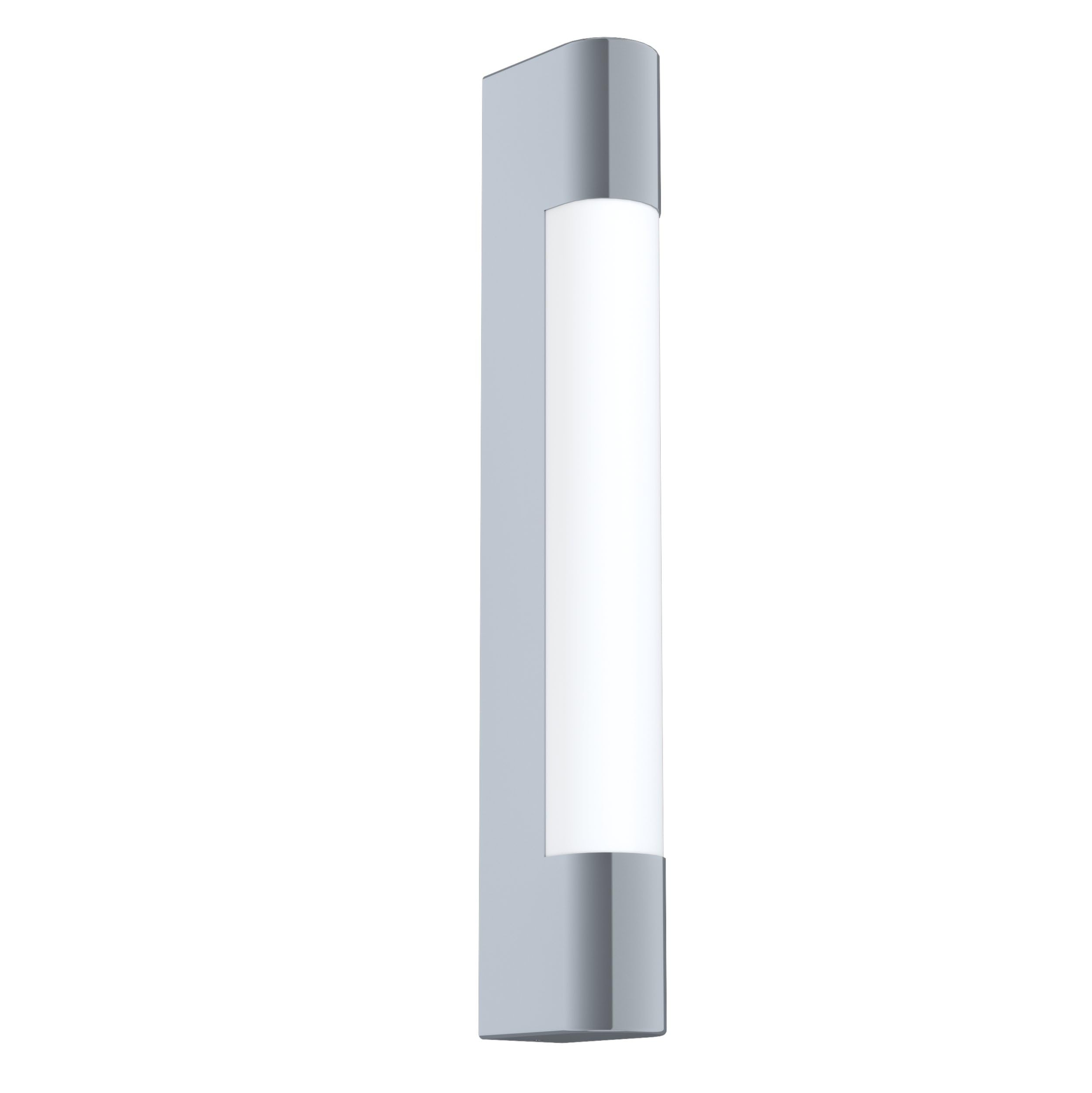 Eglo LED lampada da parete Tragacete, 1 fiamma, lampada a specchio LED in | acciaio inox e plastica, bagno, cromato, bianco, LED per ambienti umidi, IP44, L: 35 cm