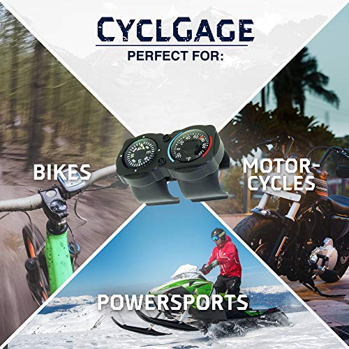 Sun Company Cyclgage Bike Thermometer And Compass | Bicycle Handlebar Accessory #TOP5