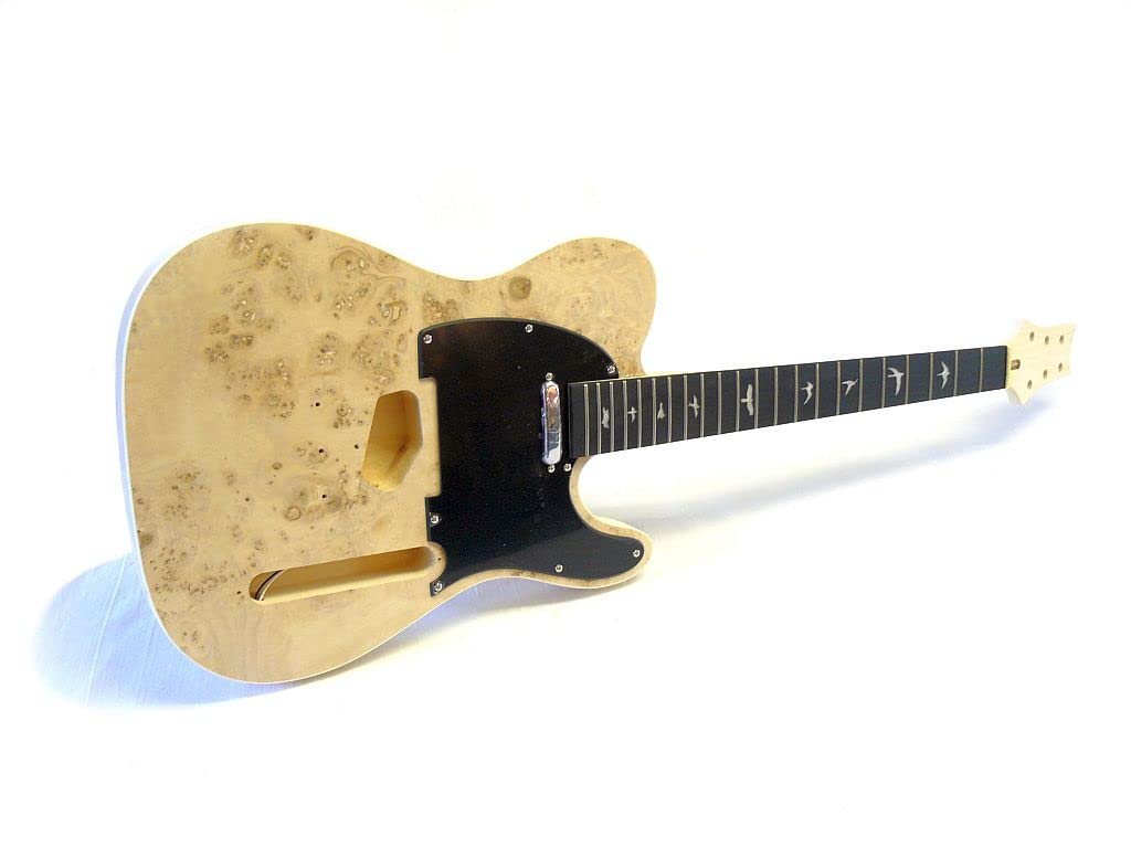 E-Gitarren-Bausatz/Guitar DIY Kit ML-Factory® MLT Sky Bird Esche Wurzel, mit Bird Inlays