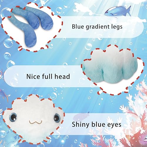 Image of Niuniu Daddy 20 inch 3.3 Pound Weighted Stuffed Animals Jellyfish for Kids Adults, Jellyfish Weighted Plushies Toy, Chubby Body Pillow for Sleeping, Ocean Series Huggable Gift for Everyday Comfort
