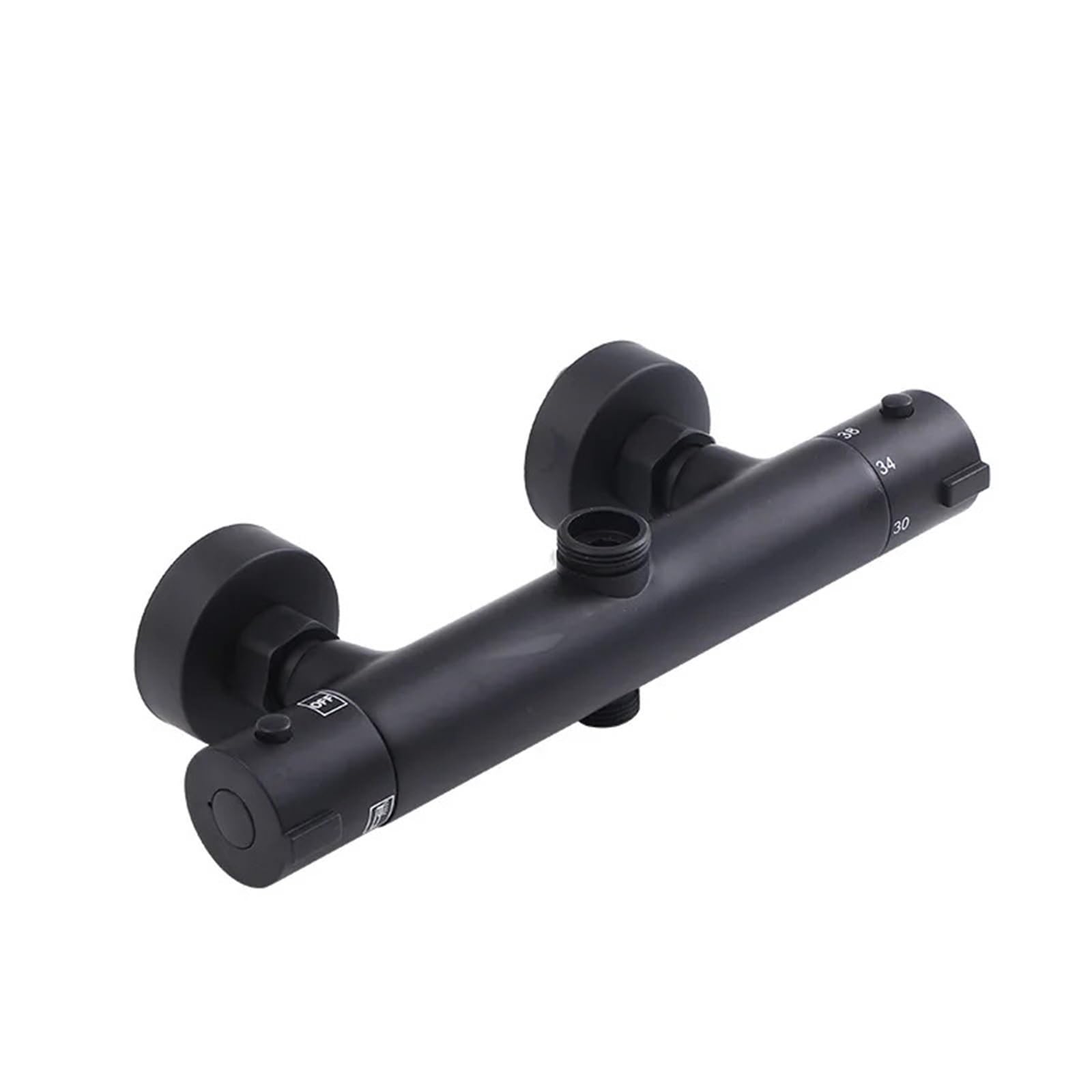 Xpjyua Black Thermostatic Shower Mixer Brass Bathroom Thermostatic Mixer Valve Shower Faucet Inelligent Bathtub Valvola Termostatica