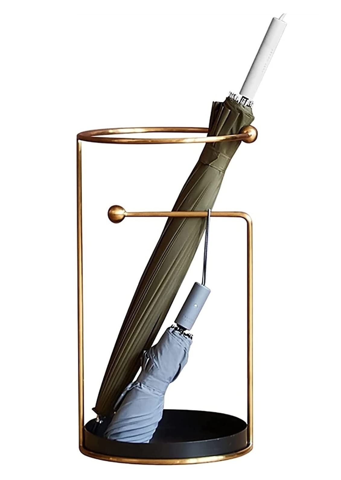 Porte-parapluie en métal rond et moderne pour entrée d'appartement et bureau