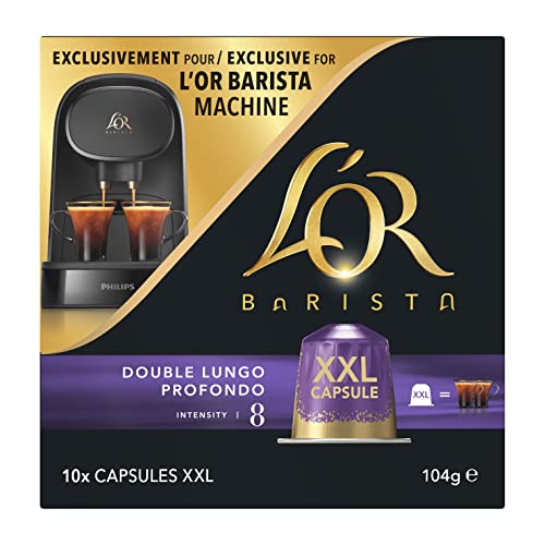 L'Or Barista Intensidad 08 - Estuche Con 10 Cápsulas Doble Lungo Profondo, 104 G