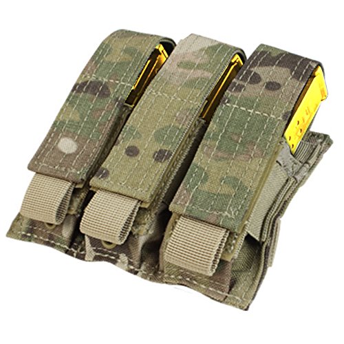 Condor MA52 Triple Pistol Mag Pouch Tactical Molle - Multicam