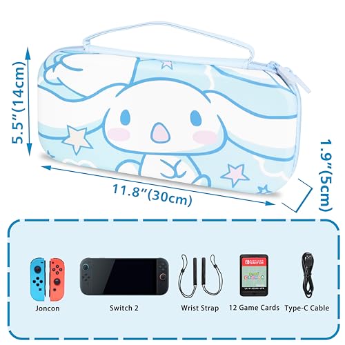 image for TIKOdirect Carrying Case for Nintendo Switch 2(2025), Cute Portable Tr