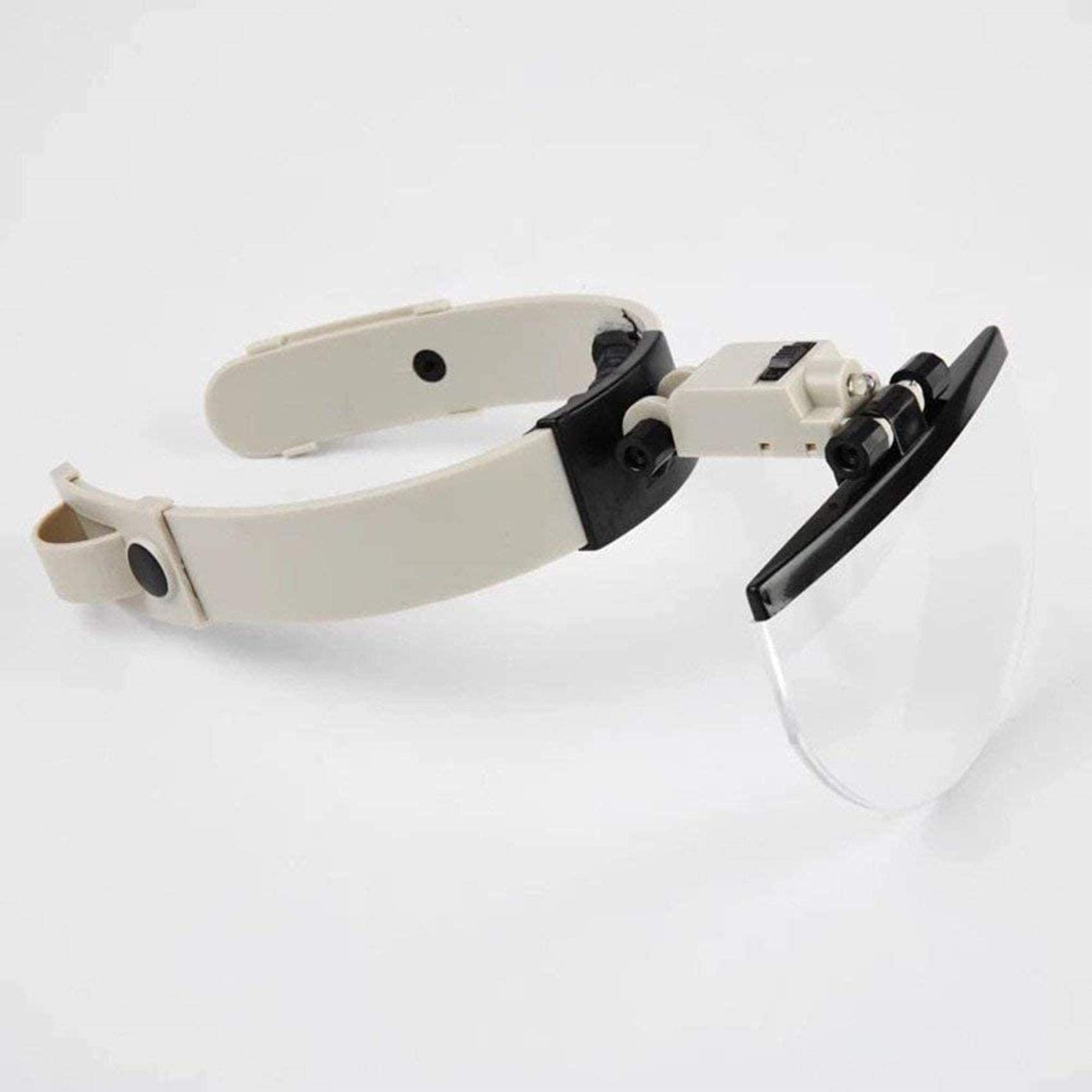 Lupa De Cabeza con Luz Led, Diadema para Ancianos, Herramienta De Lectura, Reparación, Grabado E Identificación, Lupa Manos Libres con Lentes HD De 1.5X, 2X, 2.5X Y 3.5X.,