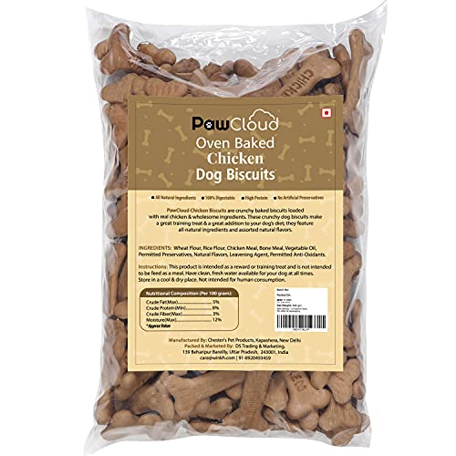 PawCloud Oven Baked Real Chicken Flavour Dog Biscuit, Dog Treat, 900 gm (B09CKMNXN6) Amazon Price History, Amazon Price Tracker