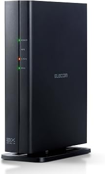 Elecom WRC-X3000GS3-B Wireless LAN Wi-Fi6 AX3000 2402+574Mbps 11ax/11ac IPv6 Compatible IPoE Compact Housing Beamforming Z iPhone iPad Nintendo Switch PS5 Compatible