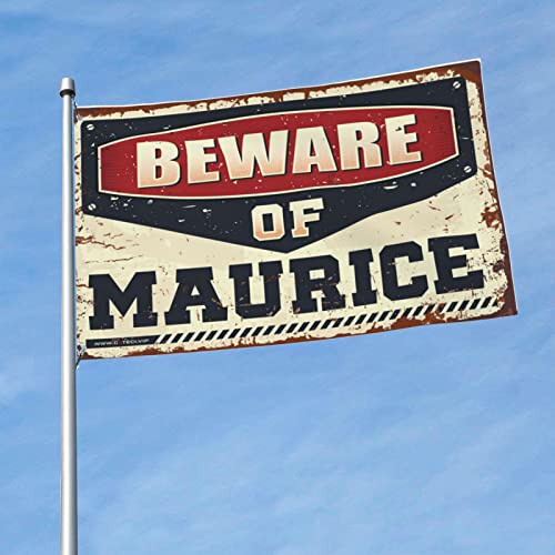 Drapeaux de jardin Beware of Maurice le cadeau insolite pour l'anniversaire d'un ami