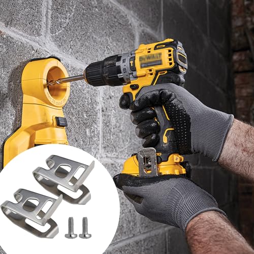 2 Stück Gürtelclip Kompatibel mit Makita Cordless Gebläse,Edelstahl Gürtelhaken Clip,Elektrowerkzeuge Ersatz-Gürtelclip-Haken,Mehrzweck (2 Stahlfarben + 2 Schrauben)