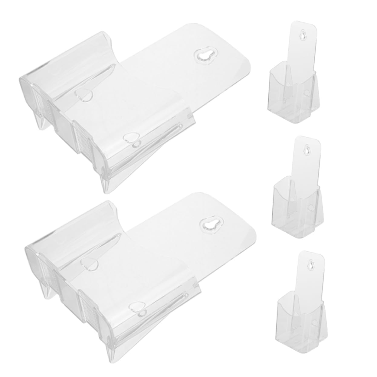 Expositor De Folletos Acrílico Transparente A4 Tríptico, Organizador De Archivos De Pared, Soporte De Escritorio Para Papeles y Documentos, Montaje Sencillo, Adecuado Oficina y Hogar