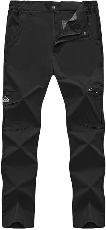 Rdruko Men's Hiking Cargo Trousers with 6 Pockets