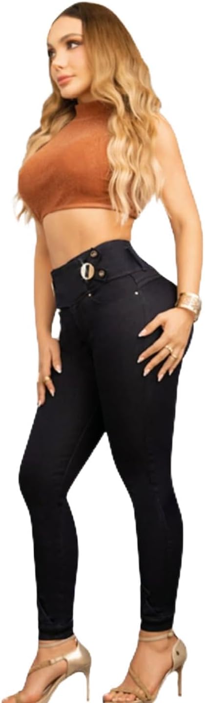 L&L Jeans Premium Colombian Push Up Jeans for Women | Butt Lifter, Tummy Control & 24k Gold Hardware