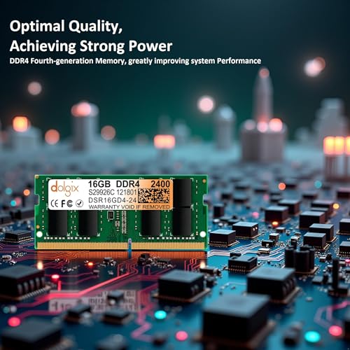 Image of Dolgix 16GB DDR4 2400MHz Laptop /Notebook RAM (Memory) CL-17 (2Rx8 Dual Rank) SO-DIMM | PC4-19200, 3 Year Warranty (Made in India)