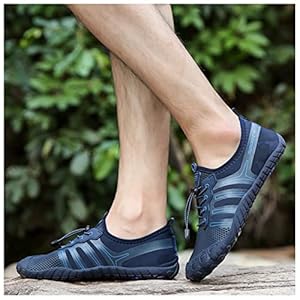 Mens Vrouw Water Schoenen, Quick Dry Barefoot voor Zwemmen Duiken Surf Aqua Sport Yoga,Blauw,39