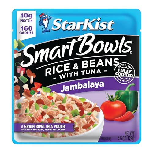 StarKist Smart Bowls Tuna, Rice and Beans, Jambalaya, 4.5oz Pouch