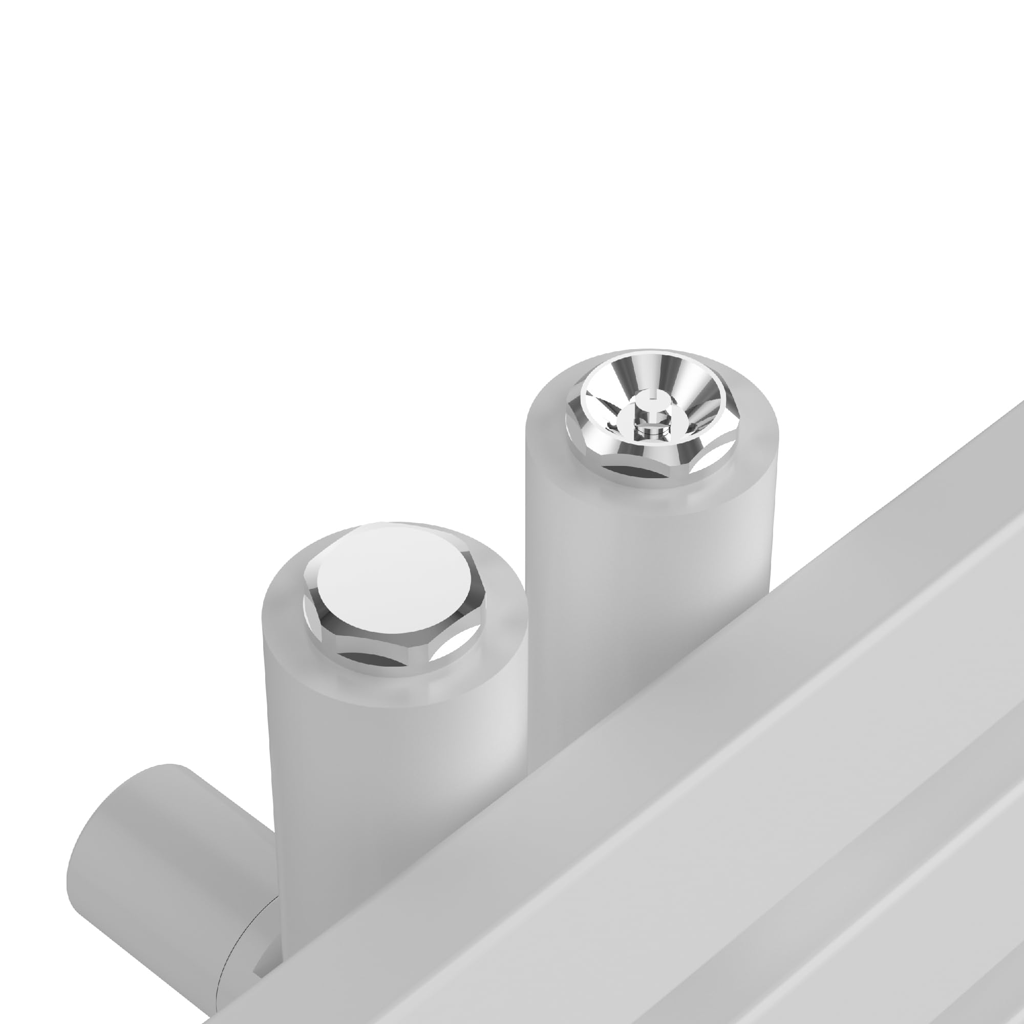 [neu.haus] Scalda Asciugamani da Parete Radiatore Scaldasalviette per Bagno Termoarredo ad Acqua Calda 120 x 50 cm - Bianco