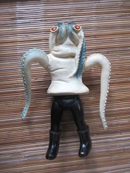 ⚠️当時物・貴重　超人バロムワン　イカゲルゲ　スタンダードサイズ　旧バンダイ Amazon.co.jp: ソフビ イカゲルゲ 超人バロム1怪人