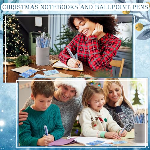 Bloc-notes de Noël hivernal Gueevin avec stylos assortis pour organiser vos notes de bureau - 5