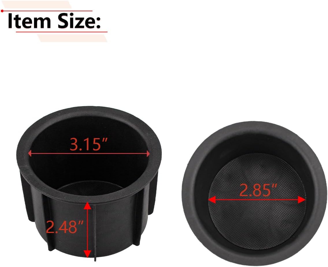 RLB-HILON Cup Holder Insert Compatible with Toyota 4RUNNER 2010-2021 Replaces OEM 66991-35030 1PC