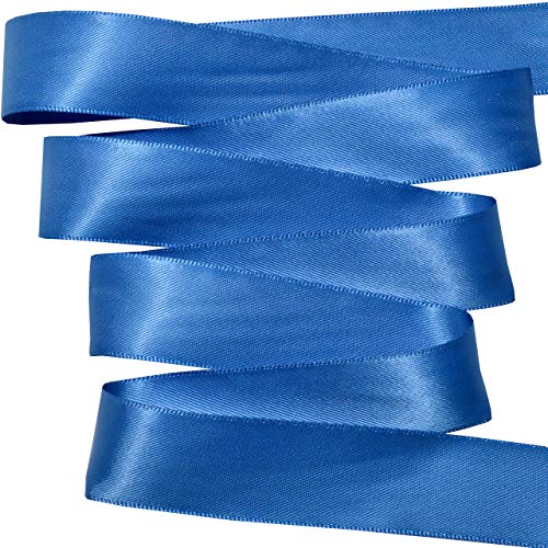 Image of Morex Ribbon 08822 /50-366 Ribbon, 7 /8 inch x 50 Yd, Batik Blue