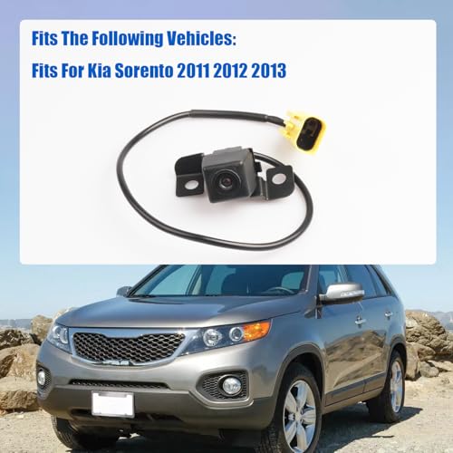 Image of No. 95760-2P202 Rear View Backup Reverse Parking Camera /Rear View Camera | Compatible with Kia Sorento 2009-2013 Reverse Park Assist Camera Replace OE 957602P000 957602P201 957602P202