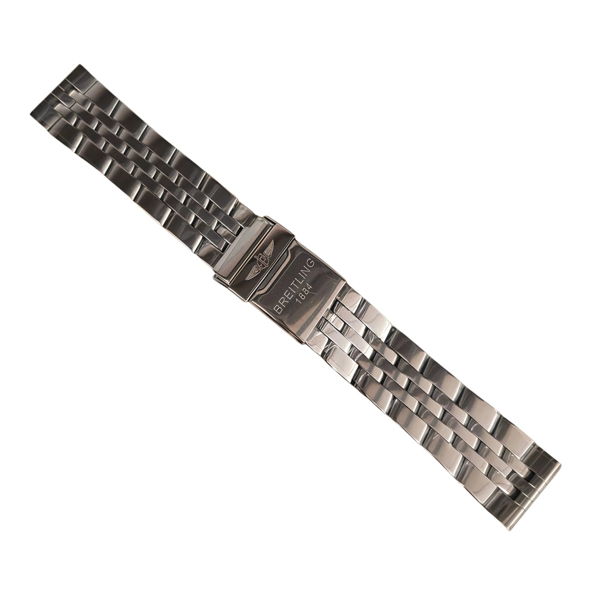 Correa Acero Inoxidable Pulsera Metal Joyería Recambio Extremo Curvo Eslabones 18mm 20mm 22mm 24mm para Breitling Navitimer Superocean