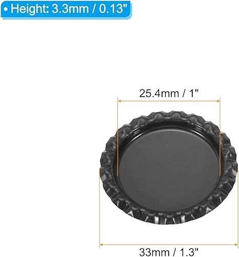 Miniatura 2 de PATIKIL Tapas decorativas planas de 1 pulgada, paquete de 30 bandejas colgantes de botella de manualidades, doble cara, impresas para colgantes de