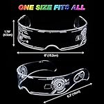 Fency LED Light Up Glasses, LED Visor, Luminous, Cyberpunk Futuristic Cosplay Glasses for Adults - Image 5