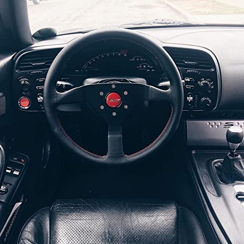 Momo Mcl35Bk1B Steering Wheel (Monte Carlo 350 Leather Black Stitch), 1 Pack #TOP1