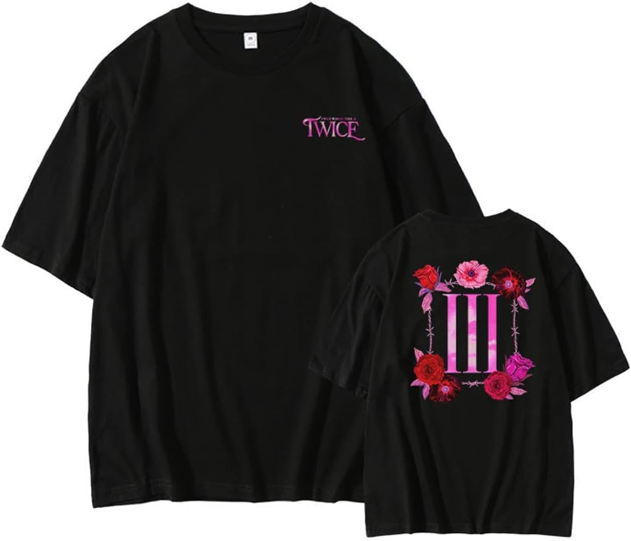 Amazon.co.jp: TWICE tシャツ 半袖 トワイスコンサートツアー