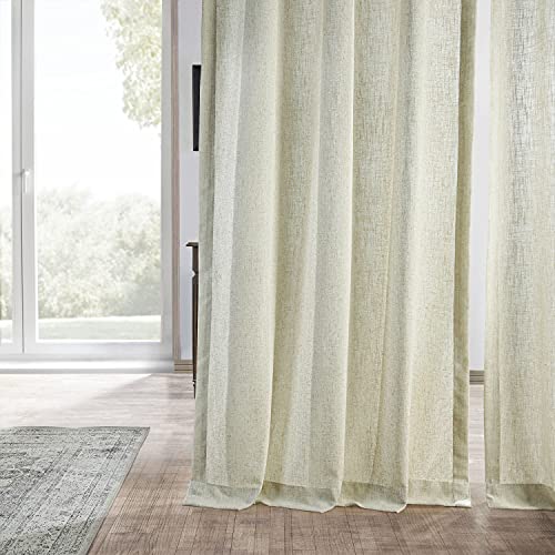 HPD Half Price Drapes Premium Heavy Faux Linen Curtains for Living Room (1 Panel) - Image 3