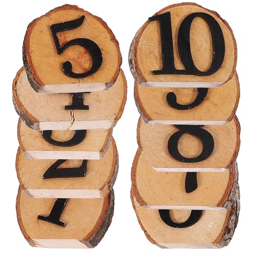 Numéros de table mariage en bois faciles à nettoyer pour simplifier vos événements