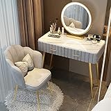 Multifonction : ce bureau de maquillage polyvalent avec miroir et lumières améliore votre espace tout en servant de bureau d'écriture pratique. Idéal pour différents environnements, il complète vos meubles existants sans effort, ajoutant une touche d'élégance. L'installation est un jeu d'enfant : il suffit de fixer les pieds au tabouret et à la coiffeuse, puis de fixer le miroir LED pour un style et une fonctionnalité instantanés.