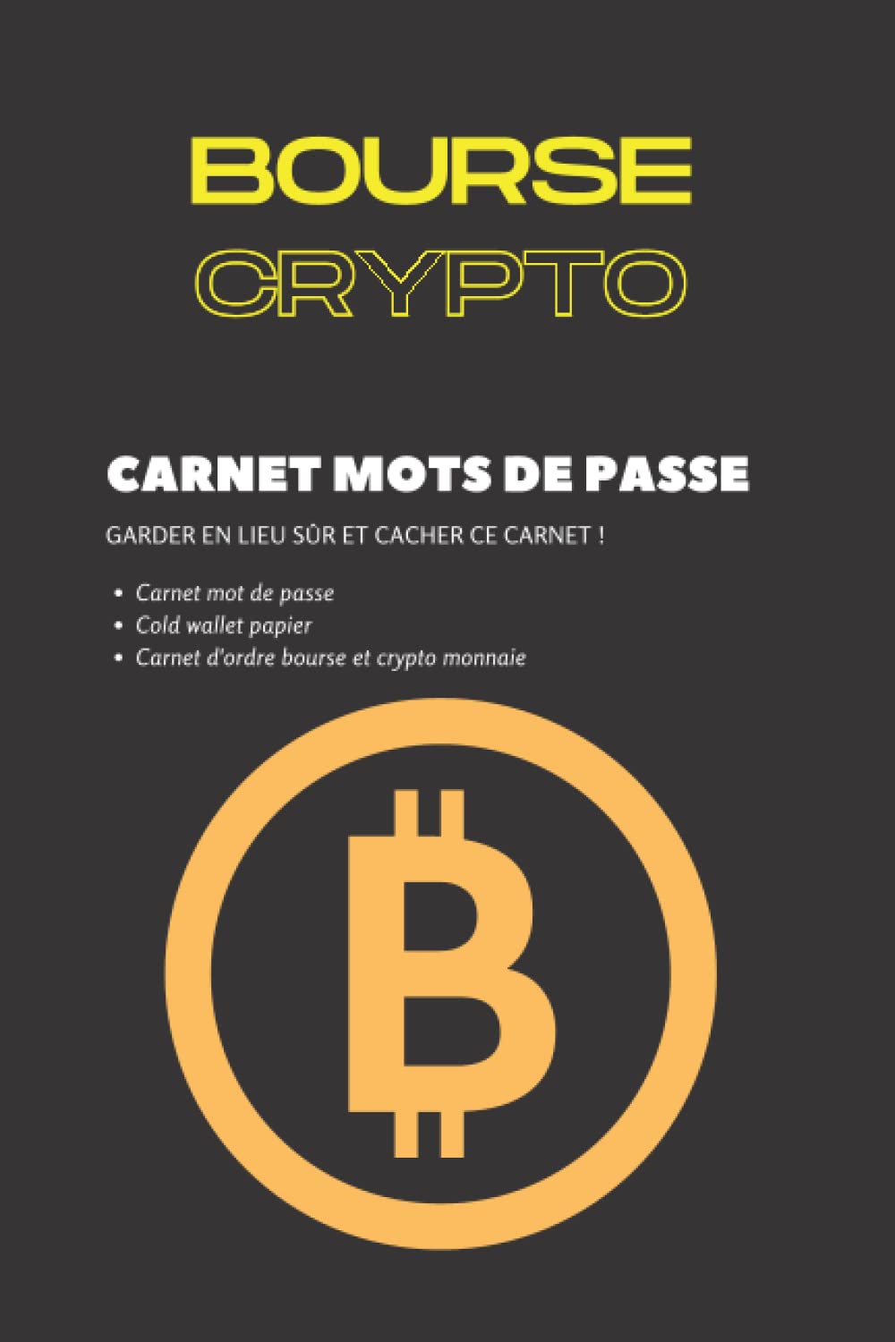 Carnet Mots De Passe Bourse Et Crypto Cold Wallet Crypto | Desertcart  Seychelles