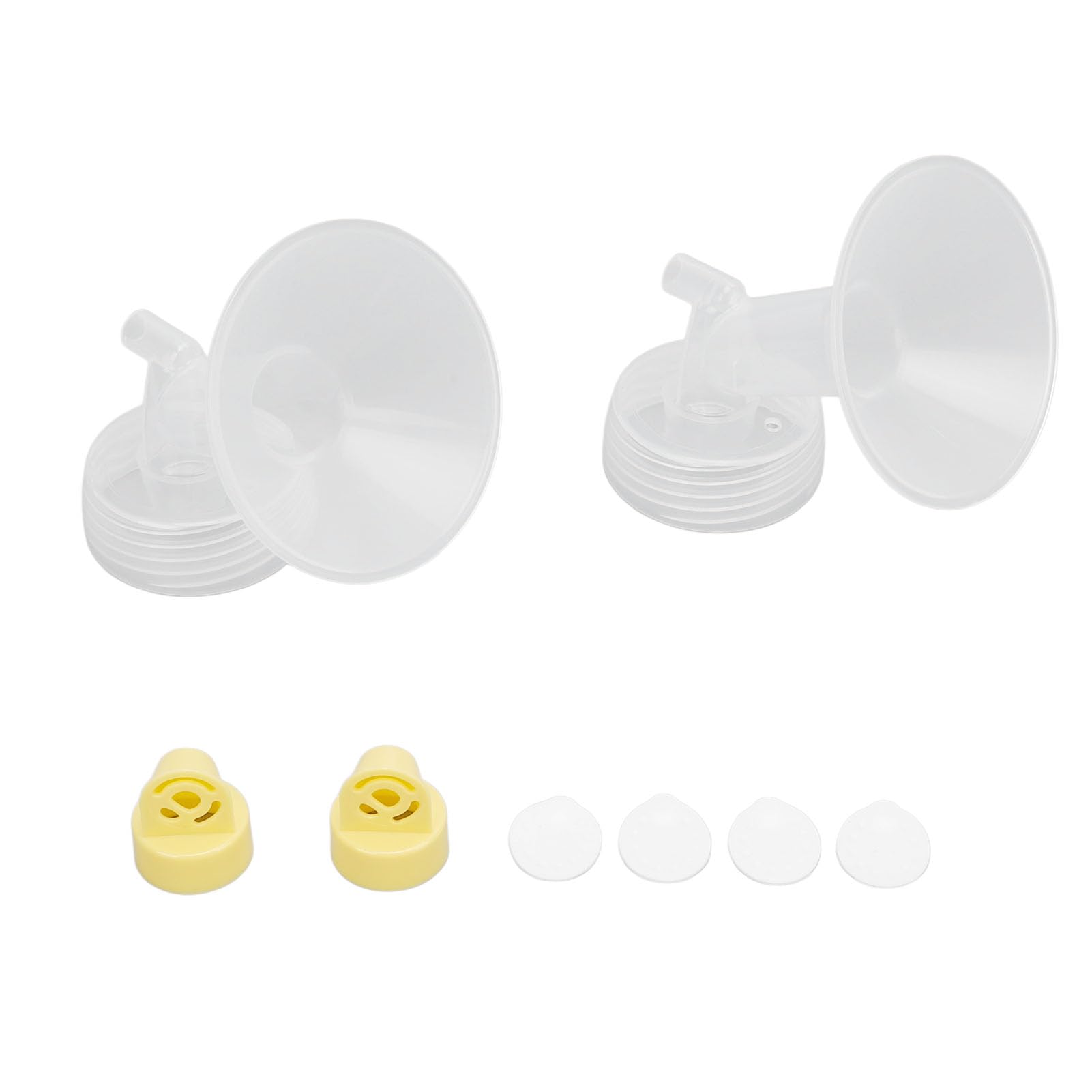 TYTOGE 24mm Flange Pump Parts Flange Breastpump Replacement Accessories Flange Breastshield Valve Membrane For Pump Milk Suction Valve Membrane
