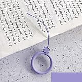 Lanyard Finger Strap, Mobile Phone Pendant Finger Ring, Creative Cartoon Cat Lanyard Hanging Rope for U Disk, Mobile Phone Case, Keychain(purple)