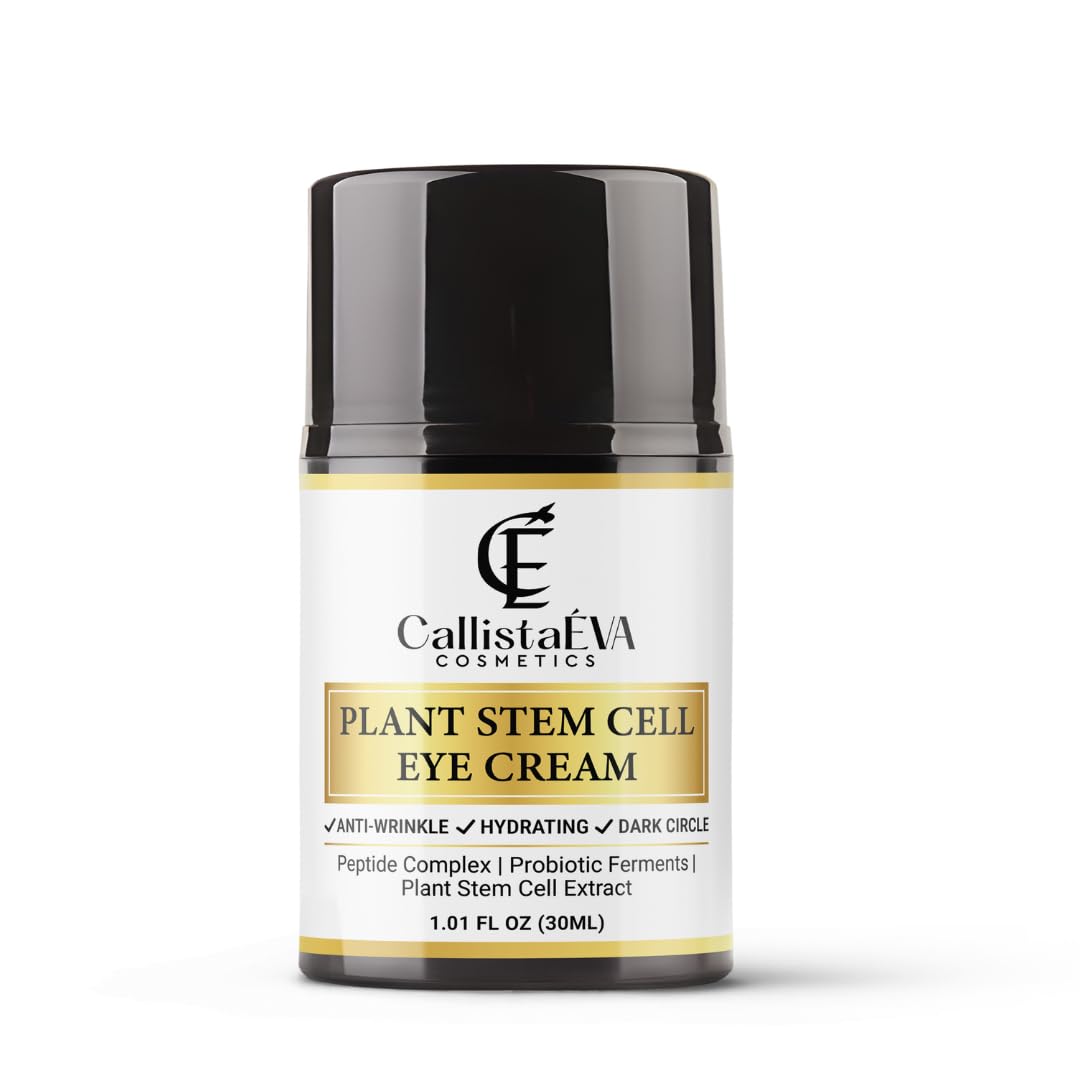 Stammzellen Augencreme - Made in Germany – Anti-Aging Augenpflege gegen Augenringe, Schwellungen & Falten – Mit Peptiden, Probiotic Ferments, Allantoin, Hyaluron, Alle Haupttypen– 15ml