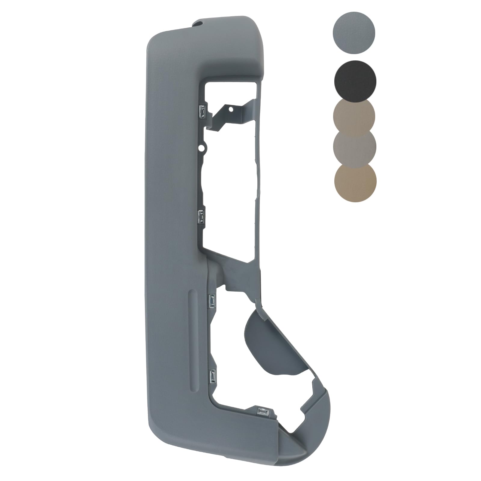 tqponly driver side seat trim cover | compatible with 2009-2014 ford f150,2010-2014 lincoln mark lt truck accessories | replaces bl3z-1562187-ab bl3z1562187ab front seat track cover (steel gray)