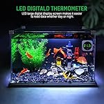 Digital Aquarium Thermometer, PAIZOO LED Display Thermometer for Aquarium Fish Tank, High Accurate to ±0.9°F, Touch & Sleep Mode, Thermometer with Temperature Sensor on The Back for Fish, Turtles - Image 5