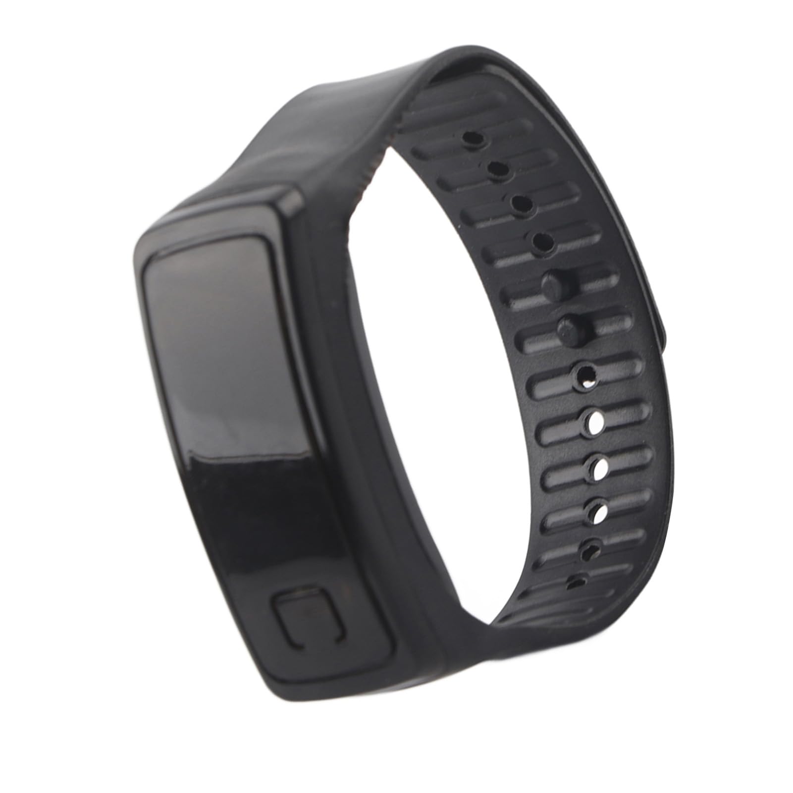 LED Digital Watch, Silicone Strap Digital Display Sports Watch with LED Light 12-Hour Dial Electronic Display for Sport, Night Running, Step Counter (Black)