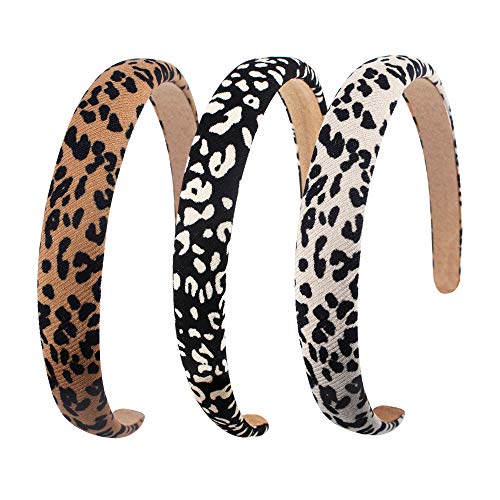 3 Pieces Headbands for Women, Headbands For Girls Womens Headbands Fashion Leopard Headbands for Women Non-slip Head Bands Women Hair Elegant Vintage Girls Headbands diademas para mujer de moda